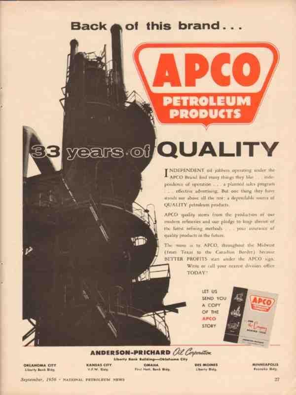 APCO Petroleum Products Advertisement