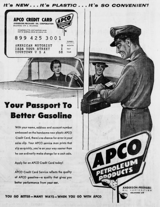 APCO Credit Card Advertisement