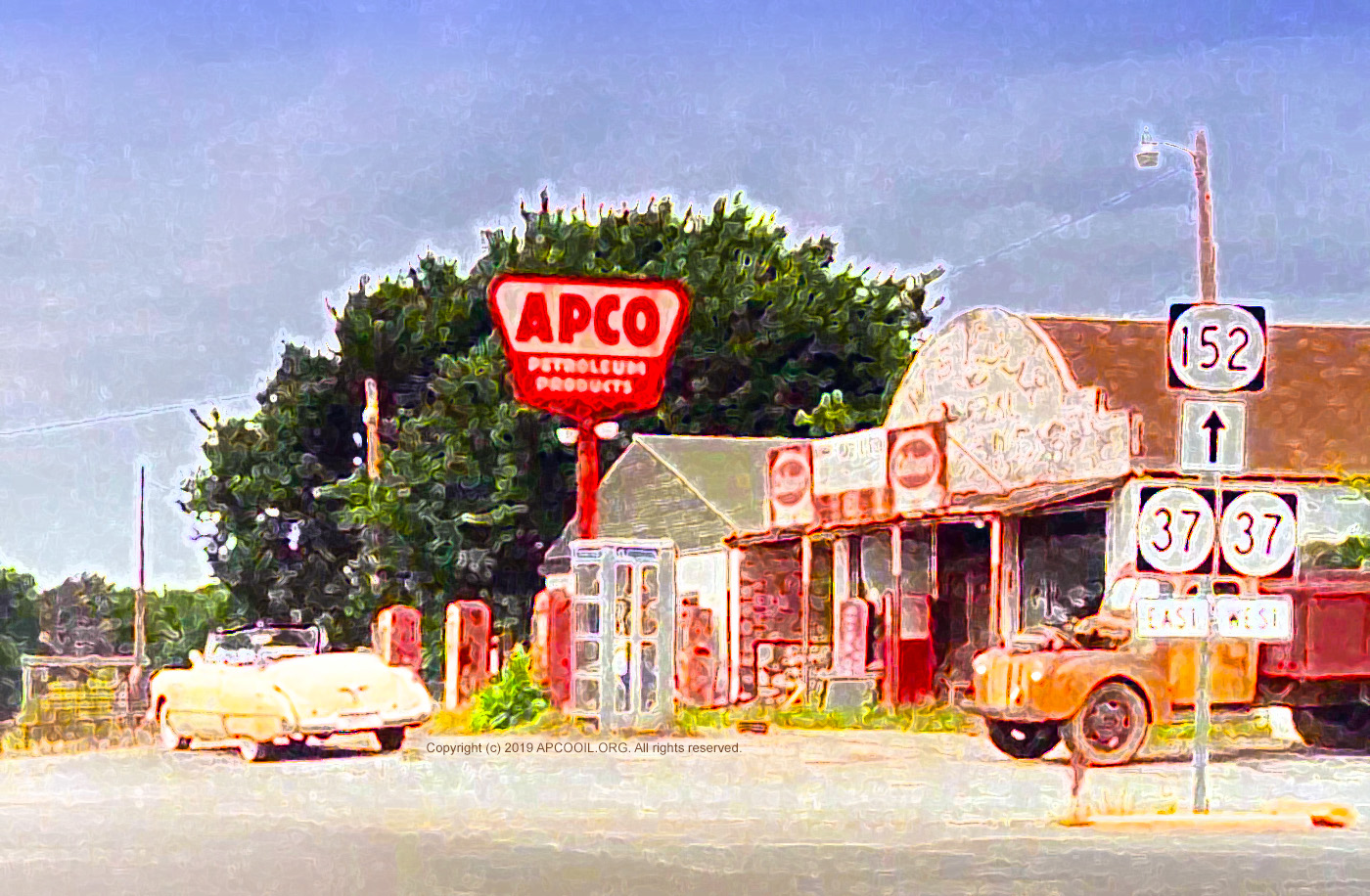 APCO Gas Station in Rain Man, Oklahoma